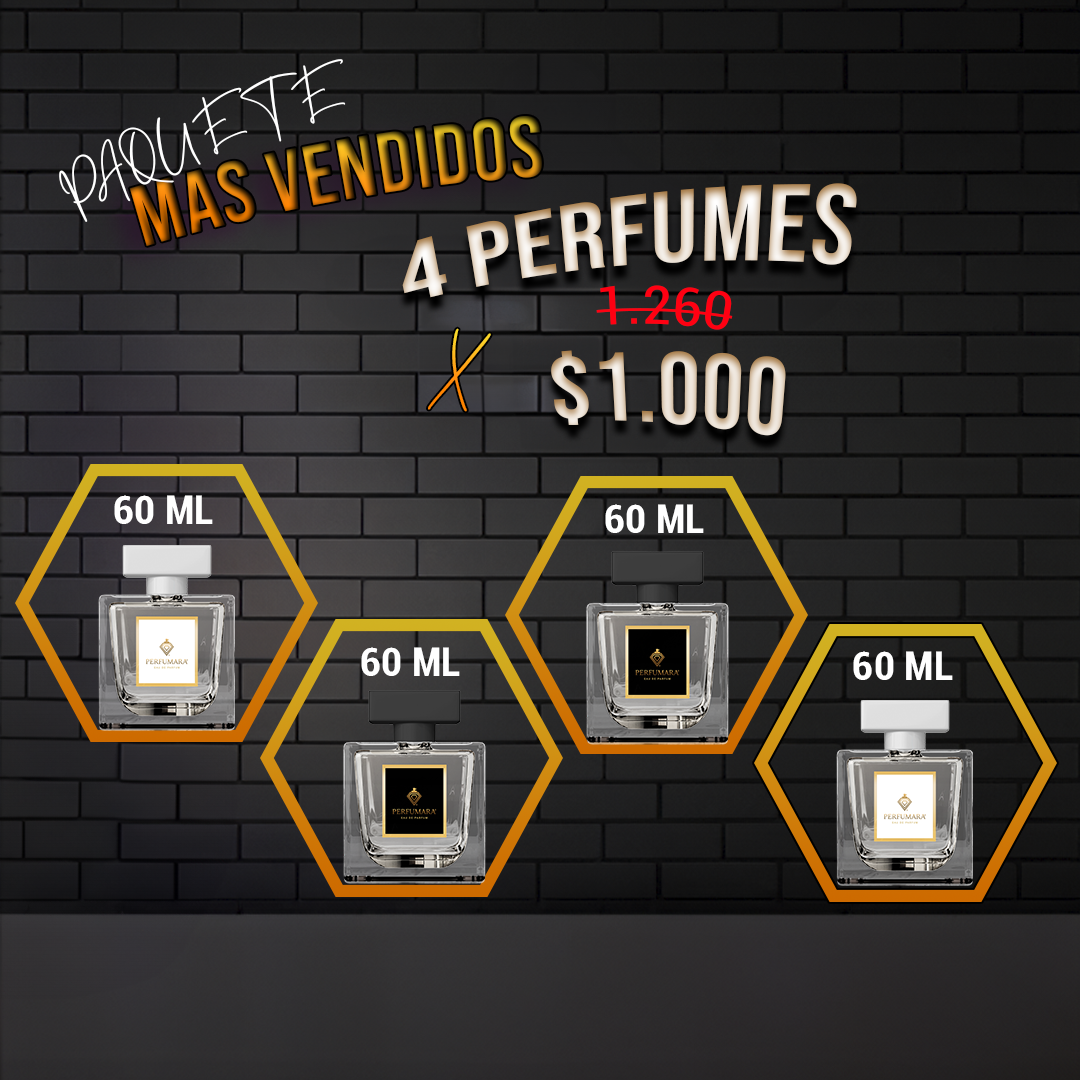 PAQUETE MAS VENDIDOS 4X 1000
